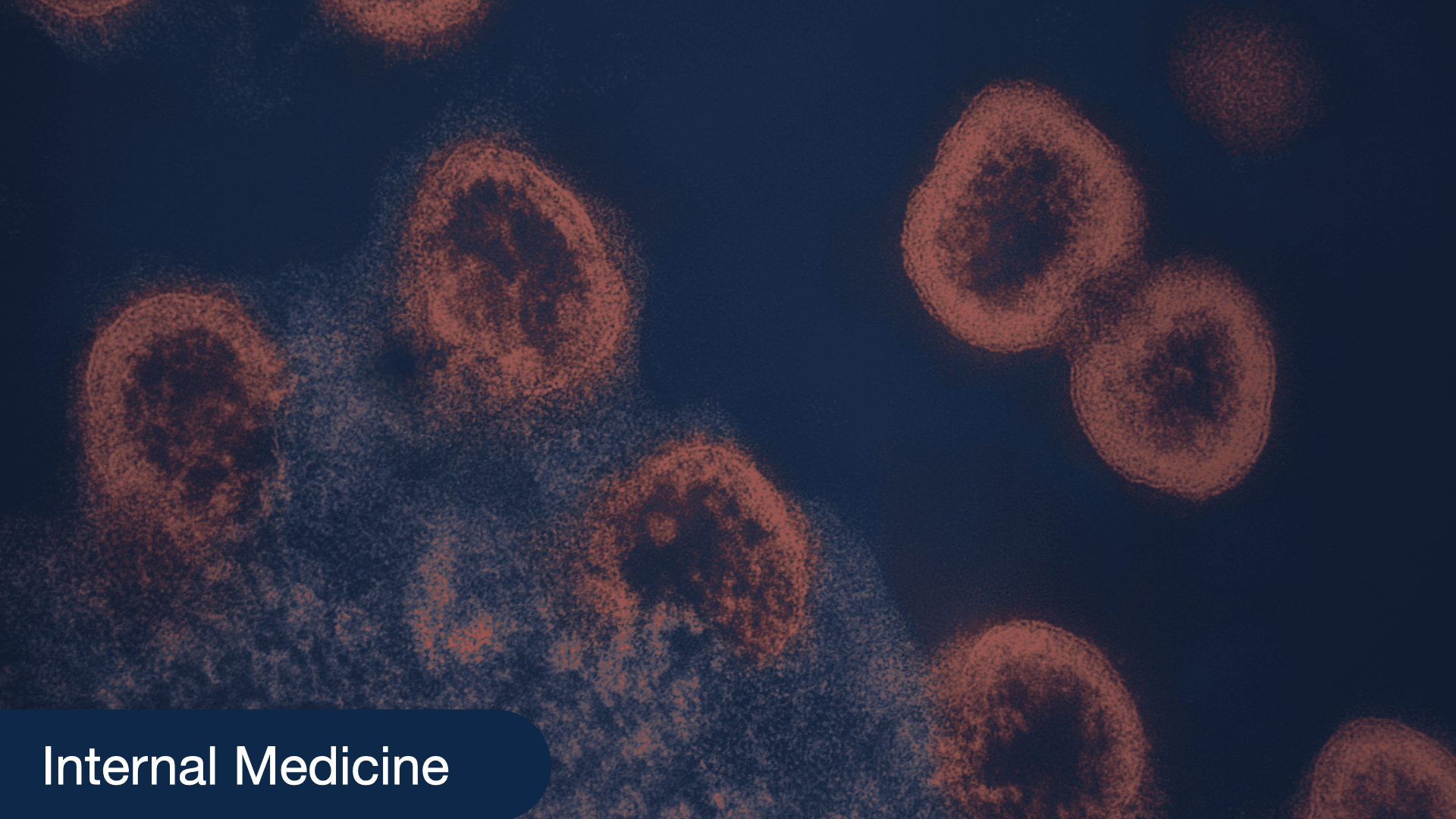 Visualization of HIV infection process within blood cells.